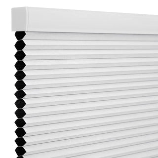 Cordless Blackout Cellular 27x72" Honeycomb Window Blinds Room Darkening White