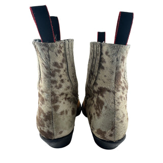 Rio Lata Cowhide Hair On Hide Western Ankle Boots Pointed Toe Made Mexico
