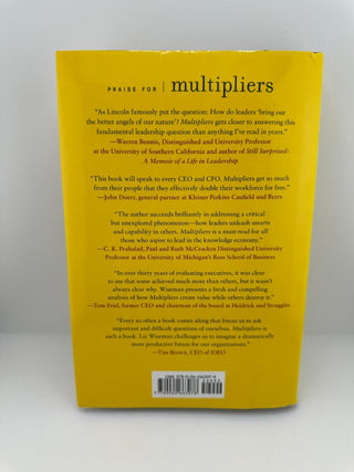 Multipliers Liz Wiseman Revised Updated HC Leadership Business Book Covey