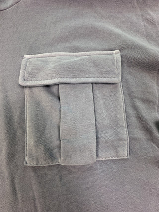 Sonoma Light Blue Hooded Sweatshirt with Chest Pocket Size L