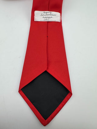 Vintage Red 'Go Blue' Sailboat Patterned Tie