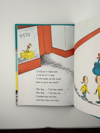 📘 What Pet Should I Get? by Dr. Seuss (Hardcover, Beginner Books)
