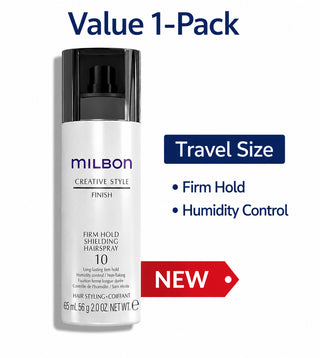 MILBON Firm Hold Shielding Hairspray #10 Travel Size 2oz 65mL NEW Fast Ship