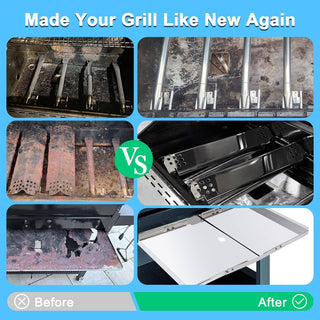 Nexgrill 720-0830H Grill Parts Kit Burners Heat Plates Igniters Drip Pan