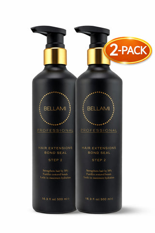 Bellami Bond Seal Step 2 Hair Extensions Treatment 16.9oz x2 Strength Repair Duo