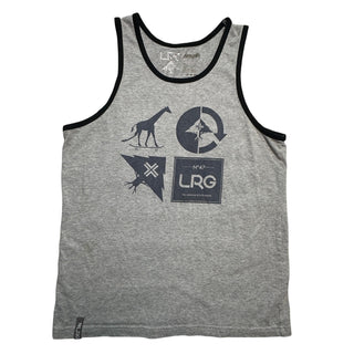 LRG Lifted Research Group Graphic Tank Top Gray Black Men’s XL Streetwear