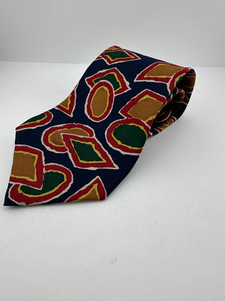 Vintage Ferrell Reed for Nordstrom Silk Abstract Geometric Necktie USA 56"