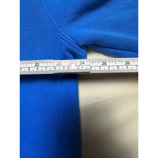 Nike Men’s L Blue Fleece Pullover Hoodie Orange Embroidered Logo FA220106SHK