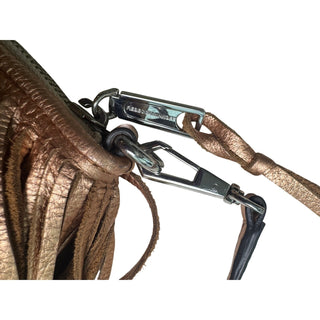 Rebecca Minkoff Metallic Bronze Fringe Crossbody Bag