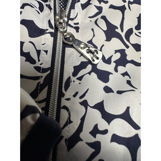 Green Lamb Women's Golf Jacket US 6 Navy White Floral Full Zip NWOT