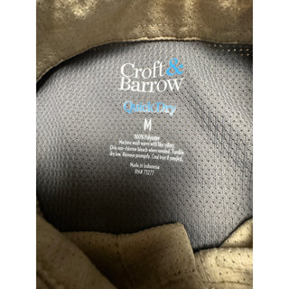 Croft & Barrow Quick Dry Men M Short Sleeve Button-Up Shirt