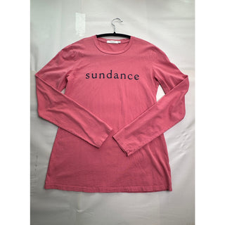 Mododoc Sundance Long Sleeve T Shirt Women M Pink Graphic Crewneck