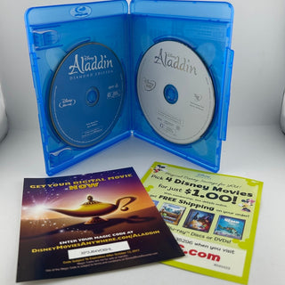 Disney Aladdin Diamond Edition Blu-ray DVD 2-Disc Combo 2015 Robin Williams