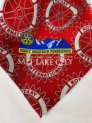 Rotary International Rocky Mountain Rendezvous SLC Red Tie