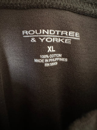 Roundtree & Yorke Men's XL Brown Long Sleeve Cotton Shirt