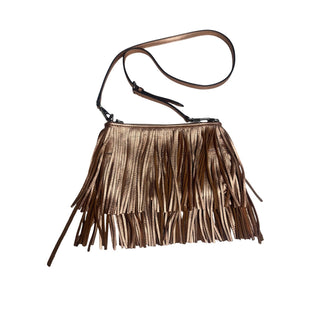 Rebecca Minkoff Metallic Bronze Fringe Crossbody Bag