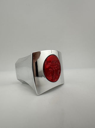 Premium Silver Square Cap Round Red Seal Old Style Gen 1/2