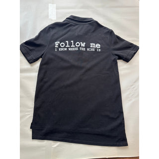 Adega de Favaios Douro Portugal Wine Polo Shirt Men's S Black Cotton
