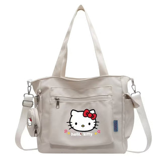 Sanrio Hello Kitty Canvas Tote Bag with Detachable Pouch