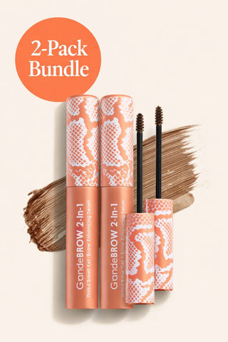 GrandeBROW 2-in-1 Tinted Brow Gel - Light Shade 2-Pack