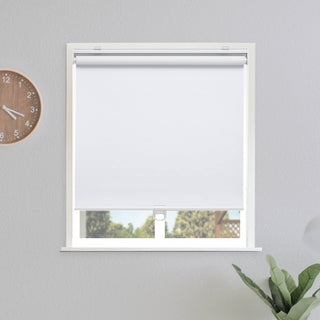 Cordless White Roller Shade Window Blind for Child and Pet Safety 30.5x72"