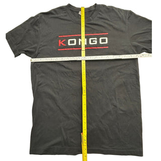 Kongo Logo T-Shirt Men’s M Black Red White Graphic Tee Next Level Cotton Blend