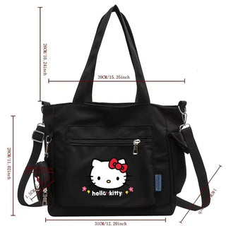 Sanrio Hello Kitty Canvas Tote Bag with Detachable Pouch