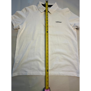 Sandeman Port Wine Logo White Cotton Polo Shirt Portugal Mens