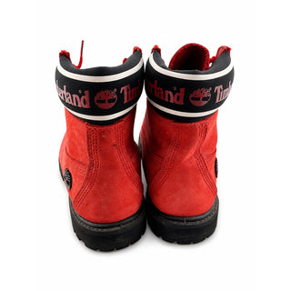 Timberland Women's Premium 6" Waterproof Boots Red Nubuck Size US 9.5 A3840 NWOB