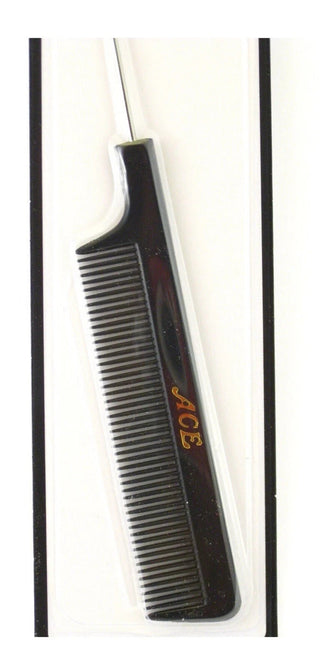ACE All Purpose Rat Tail Comb w/ Metal Tail – 6 Pack | Professional Styling | Ne