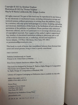The Covenant of Water Hardcover Abraham Verghese Oprah Book Club 2023