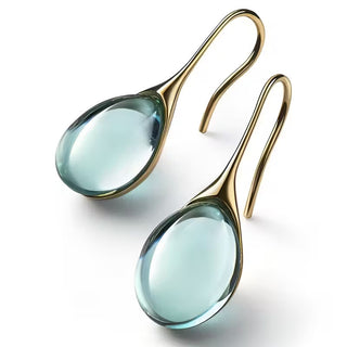 8pcs Water Drop Resin Earrings in 4 Vibrant Colors