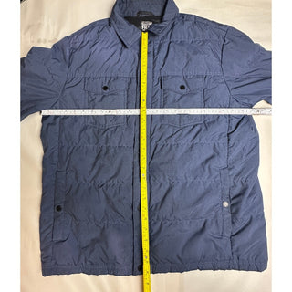 32 Degrees Heat Men's Large Quilted Blue Polyester Down