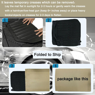 2023-2026 Honda Accord Floor Mats All Weather TPE Waterproof Front Rear