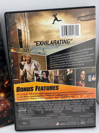 Skyscraper DVD 2018 Dwayne Johnson w/ Slipcover Promo Copy FAST SHIPPING