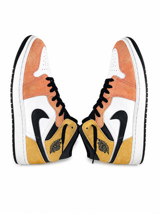 Nike Air Jordan 1 Mid SE Turf Orange 852542-801 Men's Size 12 Pink Suede Shoes