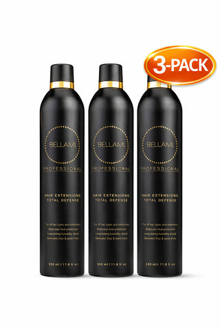 Bellami Total Defense Heat Protectant Spray 11.8oz 3-Pack Anti Frizz Extension