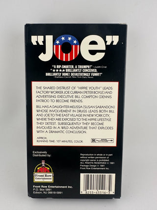 Joe (VHS, 1991) Peter Boyle Susan Sarandon – 70s Cult Classic – Brand New