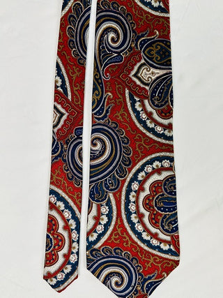 FN Fashion Neckwear Men's 100% Silk Handmade Paisley Pattern Tie