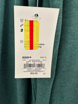 Croft & Barrow Extra Soft Turtleneck Long Sleeve Shirt XL