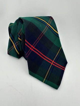 GAP Green Navy Plaid Silk Tie Made in USA Men’s Classic Neckwear