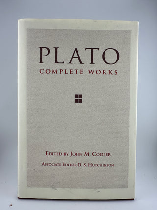 Plato Complete Works Hardcover Hackett Edited by John M. Cooper Philosophy