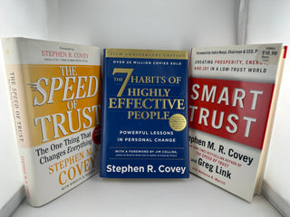 Stephen Covey Trust & Leadership Books Lot of 3 Hardcover