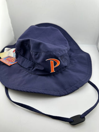 Pepperdine Waves Boonie Hat Navy UPF 50+ LogoFit Wide Brim Outdoor Sun Hat