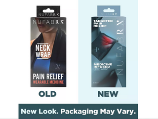 Nufabrx Medicine Infused Neck Wrap Capsaicin Pain Relief New Reusable