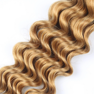 Human Braiding Hair Deep Wave Bulk Blonde No Weft for Braids Extensions