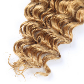 Human Braiding Hair Deep Wave Bulk Blonde No Weft for Braids Extensions