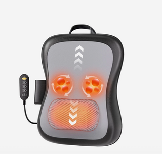 Back Massager with Heat Shiatsu Kneading Massage Pillow Chair Home Car