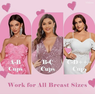 2 Pack Vildout Boob Tape Breast Lift Tape Kit w Nipple Covers Strapless Bra