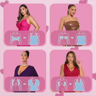 2 Pack Vildout Boob Tape Breast Lift Tape Kit w Nipple Covers Strapless Bra